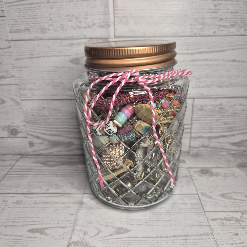 Mystery Jewelry Jar All Is, Wearable, Earrings Come W/pair, And Super Pretty